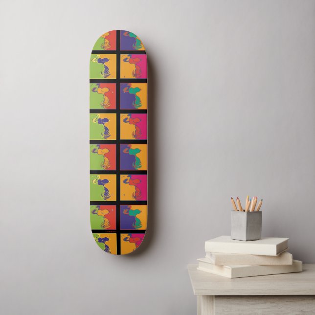 Peanuts | Modern Pop Art Snoopy Skateboard (Wall Art)