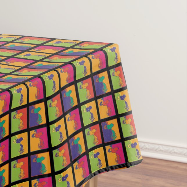 Peanuts | Modern Pop Art Snoopy Tablecloth (In Situ)