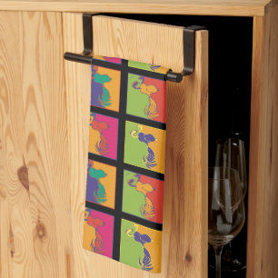 Peanuts   Modern Pop Art Snoopy Tea Towel