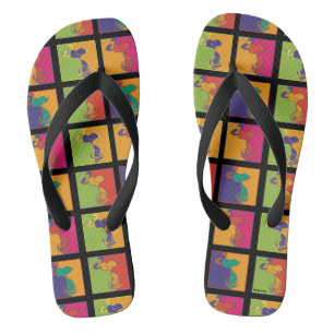 Peanuts Modern Pop Art Snoopy Thongs