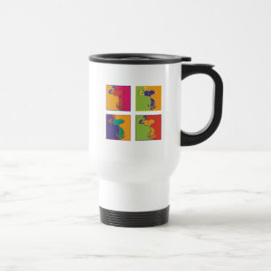 Peanuts   Modern Pop Art Snoopy Travel Mug