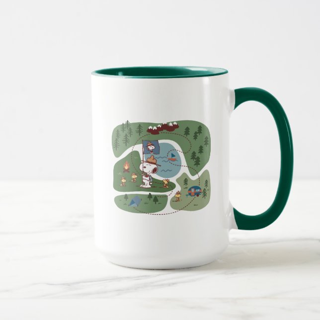 Peanuts | Nestled in the Mountains Campsite Mug (Right)