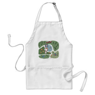 Peanuts   Nestled in the Mountains Campsite Standard Apron