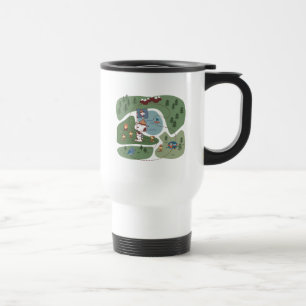 Peanuts   Nestled in the Mountains Campsite Travel Mug