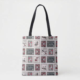 Peanuts Old Fashioned Sleigh Rides Pattern Tote Bag