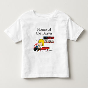 Peanuts   Patriotic Schroeder & His Piano Toddler T-Shirt