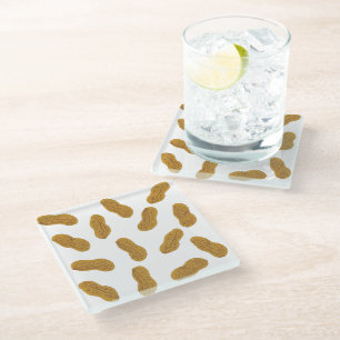 Peanuts Pattern Glass Coaster