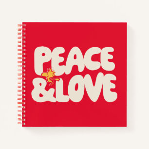 Peanuts   Peace & Love Woodstock Notebook