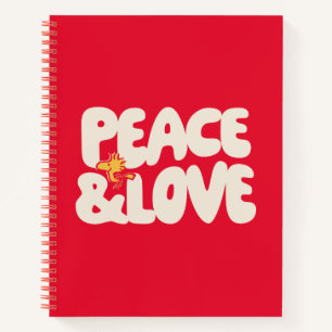 Peanuts   Peace & Love Woodstock Notebook