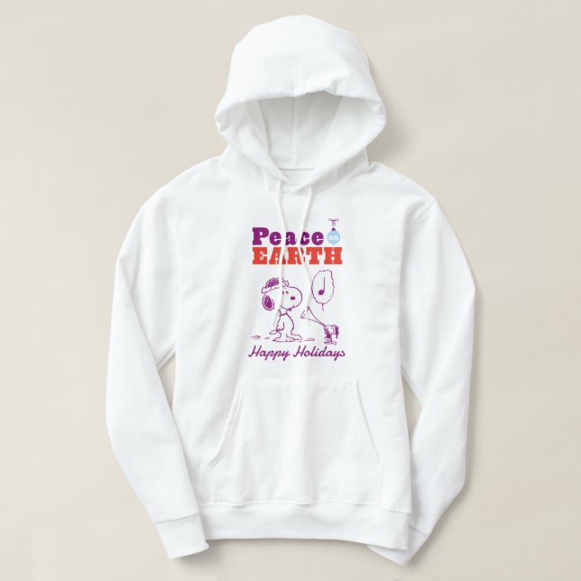 Peanuts | Peace on Earth Snoopy & Woodstock Hoodie (Design Front)