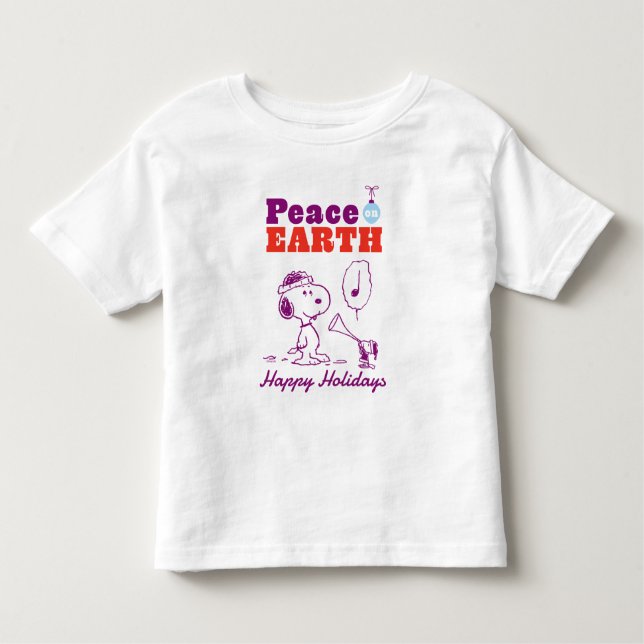 Peanuts | Peace on Earth Snoopy & Woodstock Toddler T-Shirt (Front)