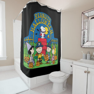 Peanuts   Peanuts Halloween Shower Curtain