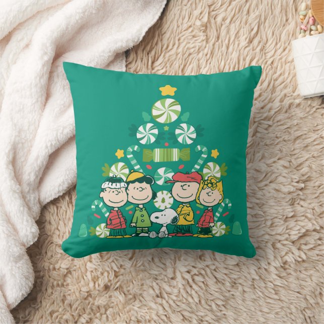 Peanuts | Peppermint Christmas Tree Cushion (Blanket)