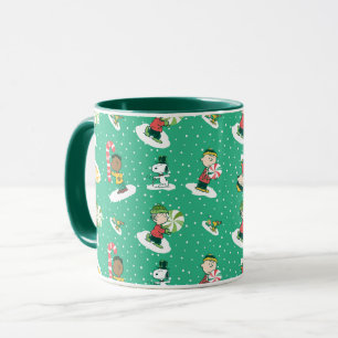 Peanuts Peppermint Dreams Snowflake Pattern Mug