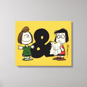 Peanuts Peppermint Patty & Marcie Canvas Print