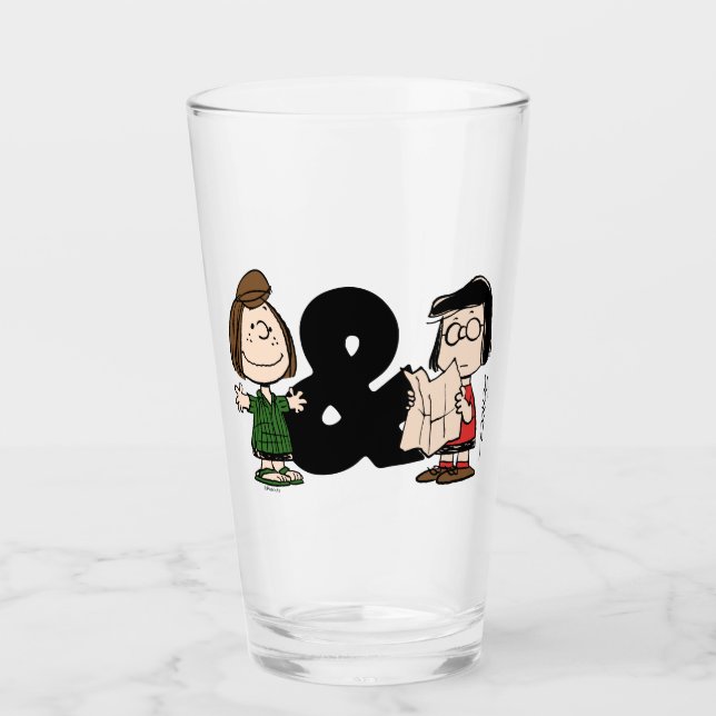Peanuts | Peppermint Patty & Marcie Glass (Front)