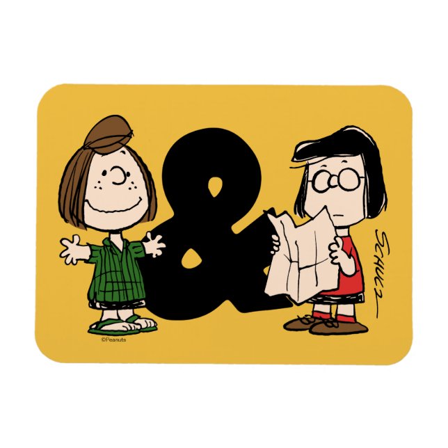Peanuts | Peppermint Patty & Marcie Magnet (Horizontal)