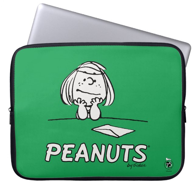 Peanuts | Peppermint Patty Thoughts Laptop Sleeve (Front)