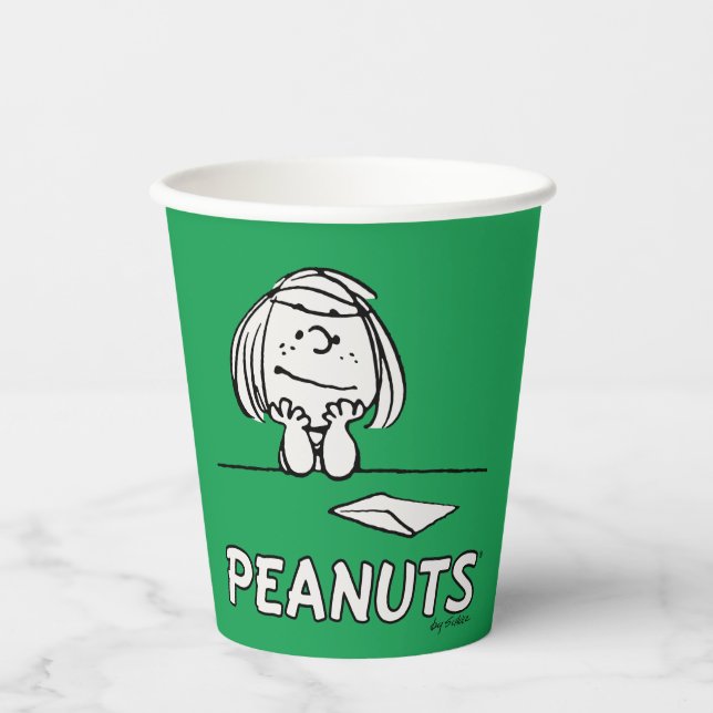 Peanuts | Peppermint Patty Thoughts Paper Cups (Front)