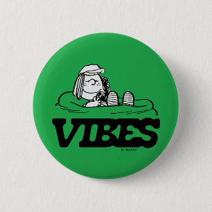 Peanuts   Peppermint Patty Vibes 6 Cm Round Badge