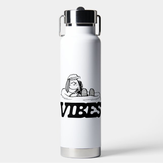 Peanuts | Peppermint Patty Vibes Water Bottle (Front)