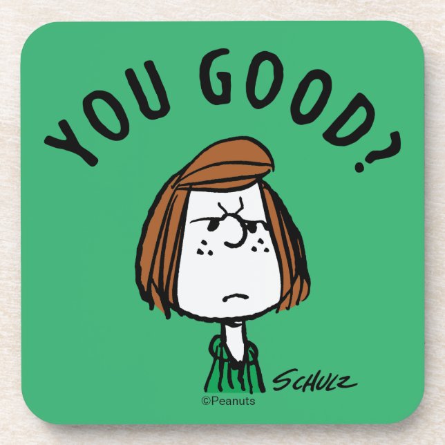 Peanuts | Peppermint Patty You Good? Coaster (Front)