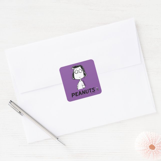 Peanuts Persistance | Marcie Square Sticker (Envelope)