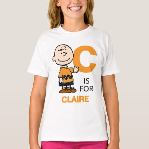 PEANUTS   Personalised Charlie Brown T-Shirt