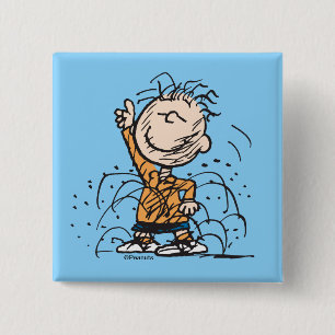 Peanuts   Pigpen Dancing 15 Cm Square Badge