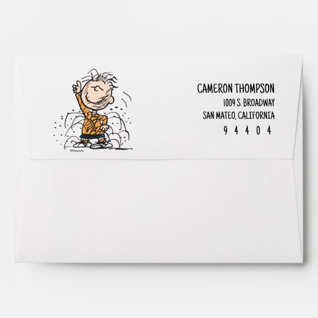 Peanuts | Pigpen Dancing Envelope (Back (Top Flap))
