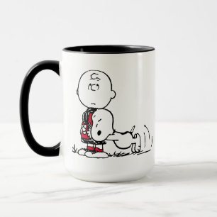 PEANUTS   Red & Black Pattern Mug