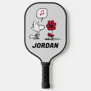 PEANUTS   Red & Black Pattern Pickleball Paddle