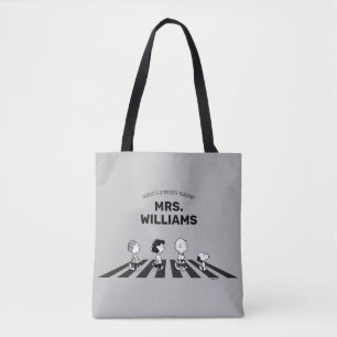 Peanuts Rock Tees Greatest Teacher Personalised Tote Bag