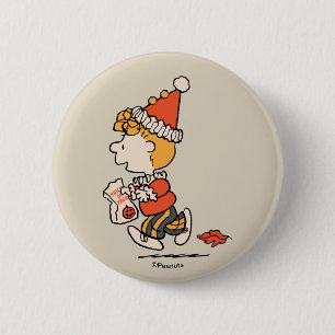 Peanuts Sally Clown Costume Halloween 6 Cm Round Badge