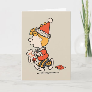 Peanuts Sally Clown Costume Halloween Card