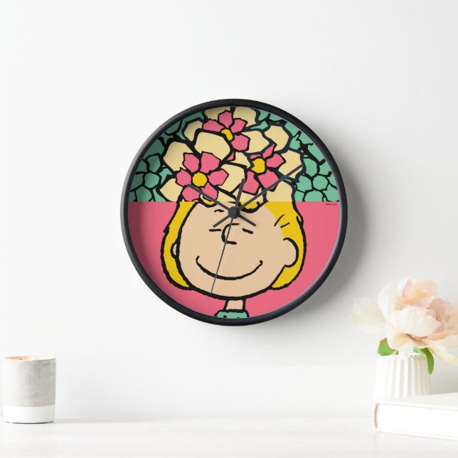 Peanuts | Sally Half & Half Flowers Clock (Home)