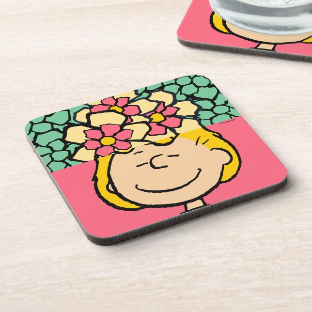 Peanuts | Sally Half & Half Flowers Coaster (Left Side)