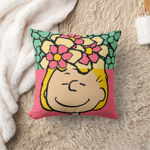Peanuts   Sally Half & Half Flowers Cushion