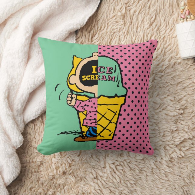 Peanuts | Sally Ice Cream Half & Half Cushion (Blanket)