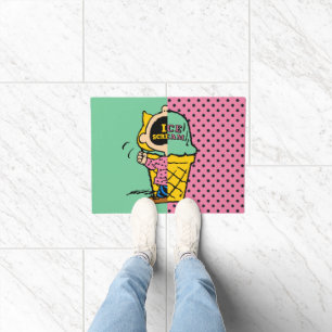 Peanuts   Sally Ice Cream Half & Half Doormat