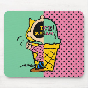 Peanuts   Sally Ice Cream Half & Half Mouse Pad