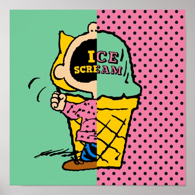 Peanuts | Sally Ice Cream Half & Half Poster (Front)