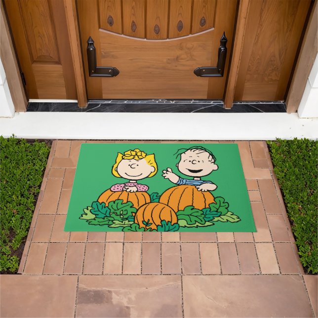 Peanuts | Sally & Linus in the Pumpkin Field Doormat (Outdoor)