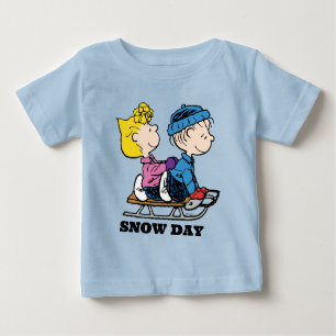 Peanuts   Sally & Linus Sled Riding Baby T-Shirt