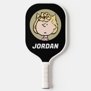 Peanuts   Sally's Faces   Add Your Name Pickleball Paddle