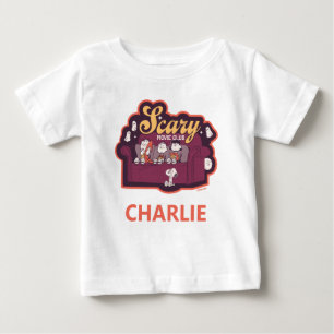 Peanuts Scary Movie Club Halloween Couch Baby T-Shirt