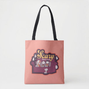 Peanuts Scary Movie Club Halloween Couch Tote Bag