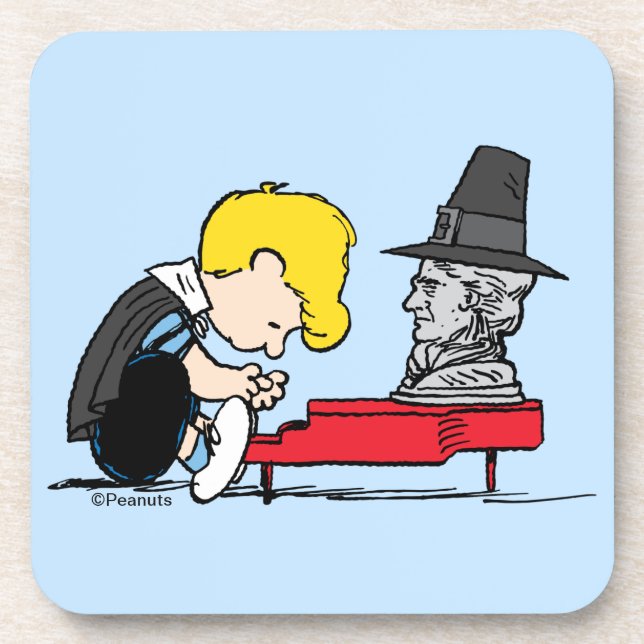 Peanuts | Schroeder Pilgrim Coaster (Front)