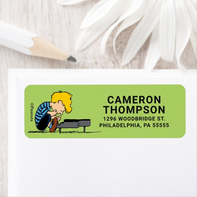 Peanuts | Schroeder Return Address Label (Insitu)