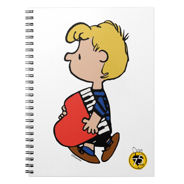 Peanuts | Schroeder Travelling Piano Notebook (Front)